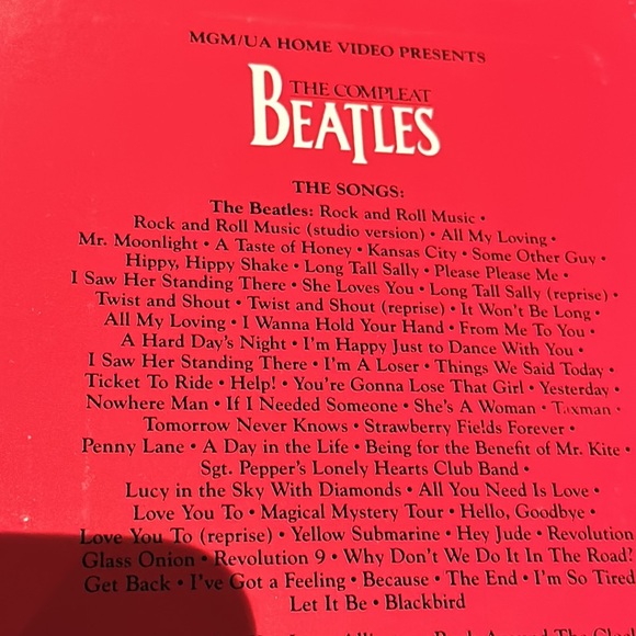 THE BEATLES - The Compleat Beatles (VHS, 1988) Documentary Movie - Picture 6 of 11